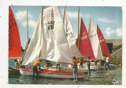 Cp, 29, L'ILE TUDY, Départ Des Voiliers De L'école De Voile, Sports, Ed. Jos, Vierge - Ile Tudy