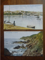 LOT DE 2 CPA  Non écrite - GUERNSEY GUERNESEY LE GOUFFRE FROM THE CASTLE EMPLACEMENT - Guernsey