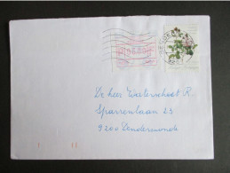 Nr 2318 - Bloemen - Rozen Van Redouté - Met Bijfrankering ATM Op Brief Binnen Dendermonde - Cartas & Documentos