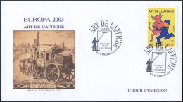 Europa CEPT 2003 France - Frankreich FDC3 Y&T N°3556 - Michel N°MK3694 - 0,50€ EUROPA - 2003