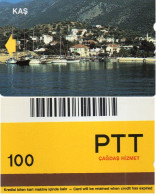 TURKEY - ALCATEL - BARCODE CARD - KAS - ANTI-PHELLOS - 100 UNITS - BROWN - Turkey