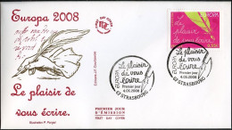 Europa CEPT 2008 France - Frankreich FDC2 Y&T N°4181 - Michel N°4408 - 0,55€ EUROPA - Gommé - 2008