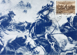 TEMATICA CAVALLI - HORSES - Cartolina, Carica Di Pastrengo, Arma Dei Carabinieri, Cavalli - Paarden