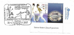 333  Escrime: Oblit. Temp. D'Allemagne, 2007 - Fencing Pictorial Cancel & Stamp From Germany. Tauberbischofsheim - Esgrima