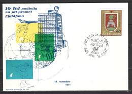 YOUGOSLAVIE. Enveloppe Commémorative De 1971. PTT Slovènes. - Poste