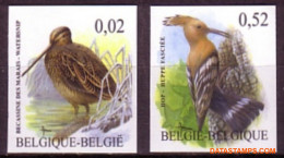 België 2003 - Mi:3251/3252, Yv:3192/3193, OBP:3199/3200, Stamp - □ - Birds Snipe Hop - 2001-…