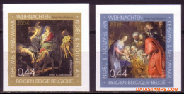 België 2004 - Mi:3381/3382, Yv:3319/3320, OBP:3332/3333, Stamp - □ - Christmas And New Year Belgie - Duitsland - 2001-…