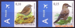 België 2008 - Mi:3796/3797, Yv:3731/3732, OBP:3749/3750, Stamp - □ - Birds Heggemus, Nutcracker - 2001-…