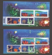 2002 Corals Joint Issue With Canada 2 Souvenir Sheets - Nuevos