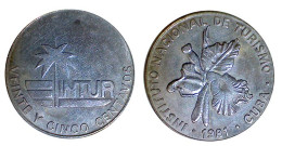 04614 MONETA COIN CUBA 1981 INTUR 25 CENT - Altri & Non Classificati