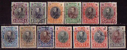 BULGARIA - 1901 - Serie Courant - Roi Ferdinand - Yv 50 - 61 + 59a Obl. - Oblitérés