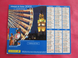 CALENDRIER ALMANACH 2002 PARTIE DE PETANQUE GRAND PLACE DE LILLE  J.CARTIER BRESSON - Grand Format : 2001-...