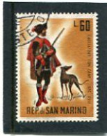 SAN MARINO - 1961  60 L   OLD HUNT  FINE USED - Gebraucht