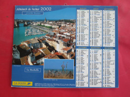 CALENDRIER ALMANACH 2002 MONACO LA ROCHELLE J.CARTIER BRESSON - Big : 2001-...