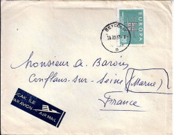 TURQUIE N° 1673 S/L. DU 14.10.63 POUR LA FRANCE - Cartas & Documentos