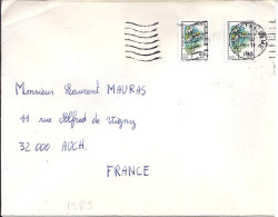 TURQUIE N° 2473x2 S/L. DU 1985 POUR LA FRANCE - Lettres & Documents