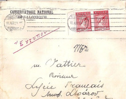 GRECE N° 183x2 S/L. DE SALONIQUE / 18.4.28 - Cartas & Documentos