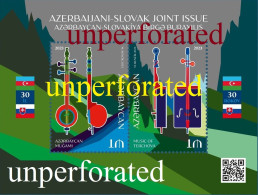 Azerbaijan-Slovakia Joint Issue Azerbaijan Stamps 2023 Unperforated Imperforated - Other & Unclassified