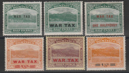 Dominica 1916/20 - Overprint "War Tax" N. 54/59 MH - Dominique (...-1978)