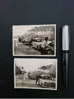 Autorallye, Ort Und Zeit Unbekannt, 2 SW-Fotografien 7 X 10 Cm - Automobili