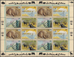 UNO NEW YORK 1993 Mi-Nr. 644/47 Kleinbogen ** MNH - Blocks & Sheetlets