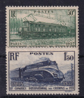 FRANCE 1937 - MLH - YT 339, 340 - Unused Stamps