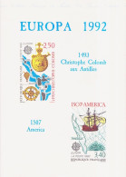 Europa CEPT 1992 France - Frankreich Y&T N°DP2755 à 2756 - Michel N°PD2899 à 2900 (o) - Format A4 - 1992