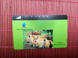 Phonecard Indonesia Animals 280 Units Used Rare - Indonésie