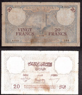 MAROCCO 20 FRANCHI 1945 PIK 18 MB - Morocco