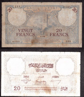 MAROCCO 20 FRANCHI 1945 PIK 18 MB - Marocco