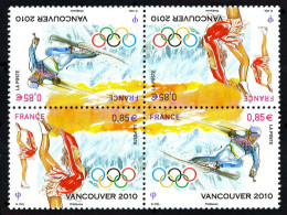 France, Année 2010 - Y&T N° 4436a - Jeux Olympiques De Vancouver (4436 + 4437 Paire Tête-bêche) - Neuf ** - Neufs