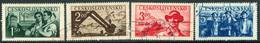 CZECHOSLOVAKIA 1950 People's Republic Anniversary Used.  Michel 614-17 - Gebraucht