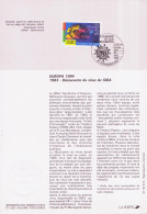 Europa CEPT 1994 France - Frankreich Y&T N°DP2878 - Michel N°PD3021 (o) - 2,80f EUROPA - Format 145*210 - Notice - 1994