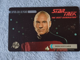 UNITED KINGDOM - MER-589 - STAR TREK - Captain Jean-Luc Picard (Large Logo) - 5.063EX. - Mercury Communications & Paytelco