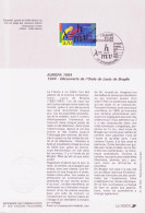 Europa CEPT 1994 France - Frankreich Y&T N°DP2879 - Michel N°PD3022 (o) - 3,70f EUROPA - Format 145*210 - Notice - 1994