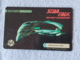 UNITED KINGDOM - MER-604 - STAR TREK - Romulan Warbird (Large Logo) - 5.044EX. - Mercury Communications & Paytelco