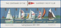 Guernsey Guernesey 1991 Yvertn° Bloc 13 *** MNH Cote 8 € Voiliers - Guernesey