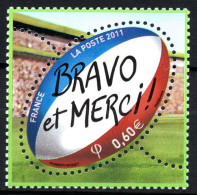 France, Année 2011 - Y&T N° 4612 - Coupe Du Monde De Rugby 2011 En Nouvelle-Zélande "Bravo Et Merci !" - Neuf ** - Neufs