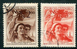 CZECHOSLOVAKIA 1952 Red Cross Congress Used.  Michel 770-71 - Used Stamps