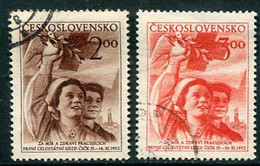 CZECHOSLOVAKIA 1952 Red Cross Congress Used.  Michel 770-71 - Usados