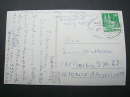 1951 , FORCHHEIM - SEMRINGERSMÜHLE , Bahnpoststempel Auf Karte - Cartas & Documentos