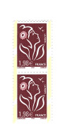 Lamouche 1.98 € YT 3759c Type II Paire Verticale Avec Phospho à Cheval . Voir Scan. Cote YT > 30 € Maury 3745 IIa > 56 € - Unused Stamps