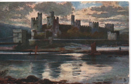 TUCK'S OILETTE POSTCARD - CONWY CASTLE - CONWY - NORTH WALES - UNPOSTED AND IN VERY GOOD CONDITION - Gwynedd