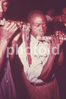 70s  FLAUT FOLK MUSIC SAO TOME E PRINCIPE ETHNIC TRIBE  AFRICA AFRIQUE 35mm DIAPOSITIVE SLIDE NO PHOTO FOTO NB2816 - Diapositives