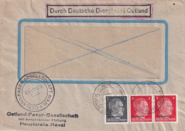 DEUTSCHES REICH 1944 - Frankiertes Dienstpost-Kuvert Der Ostland-Faser-Gesellschaft Vom 15.4.1944 - Brieven En Documenten