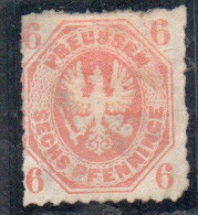 GERMANY GERMANIA GERMAN OLD STATES PREUSSEN PRUSSIA 1861 1867 COAT OF ARMS 6pf MH - Nuevos