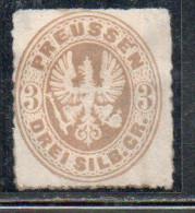 GERMANY GERMANIA GERMAN OLD STATES PREUSSEN PRUSSIA 1861 1867 COAT OF ARMS 3sg MH - Neufs