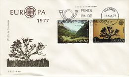 SPAIN 1977  EUROPA CEPT   FDC - 1977