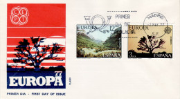 SPAIN 1977  EUROPA CEPT   FDC - 1977