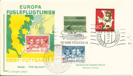 Denmark - Germany Cover Bee-Line Paquebot Rödby - Fehmern 14-5-1963 And RED CROSS Stamps 3-2-1968 - Joint Issues